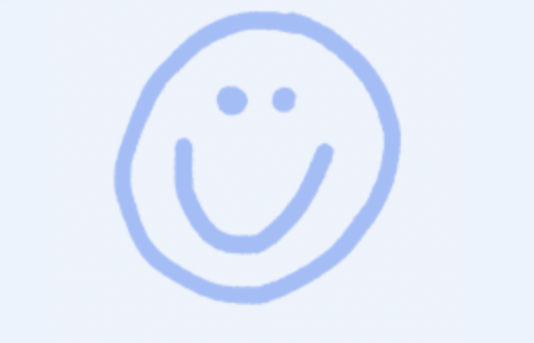 Smiley face drawing.